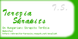 terezia skrapits business card