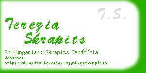 terezia skrapits business card